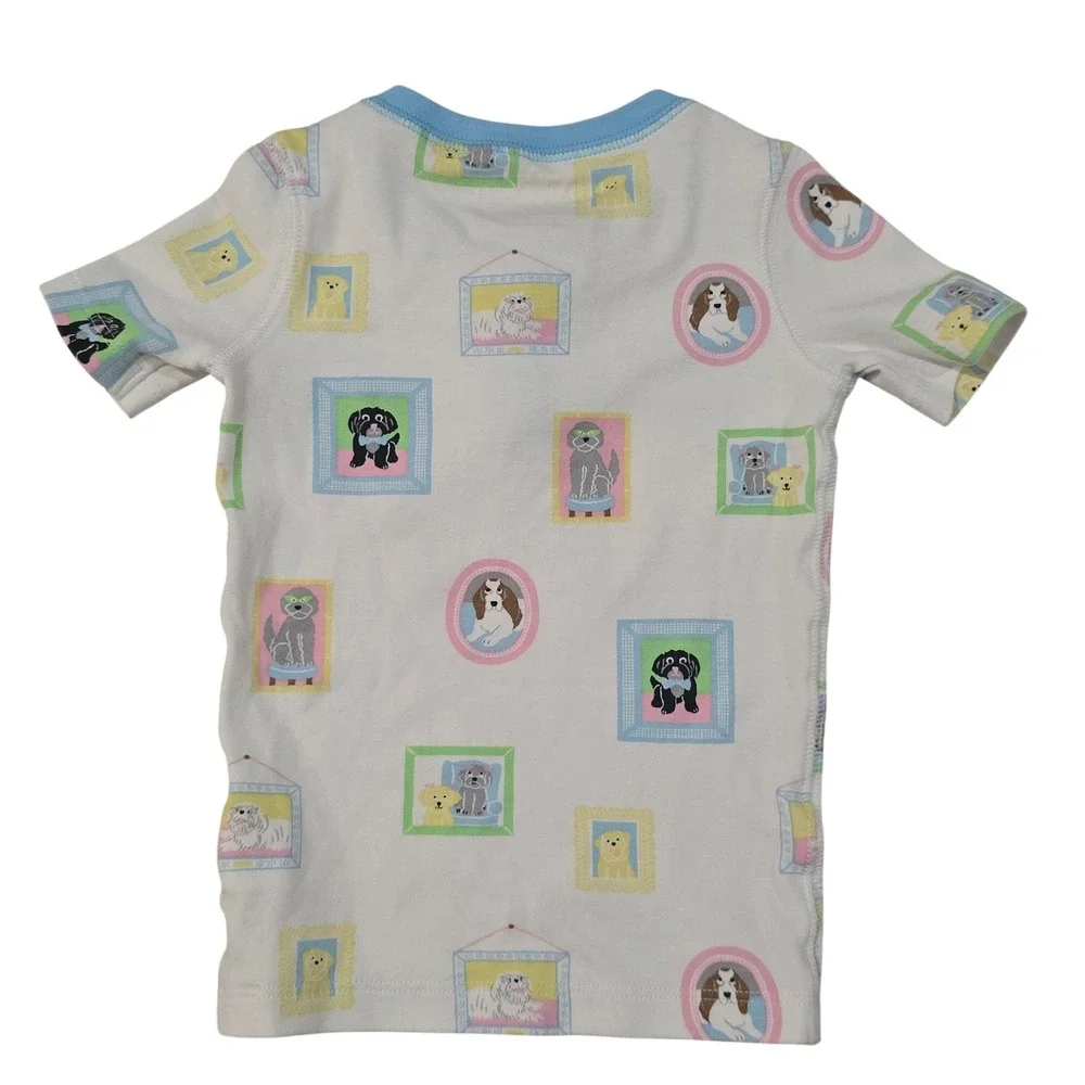 The Beaufort Bonnet Company Kids 3T Dog Portrait Pima‎ Cotton Henley Pajama Set